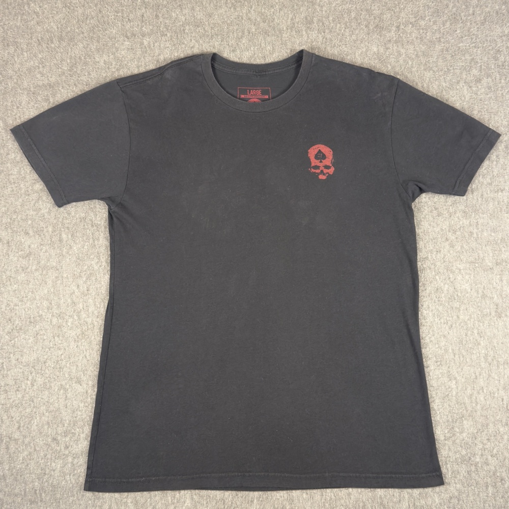 Zero Foxtrot Shirt Mens Large Black Skull Funny How Car Graphic Tee T-Shirt